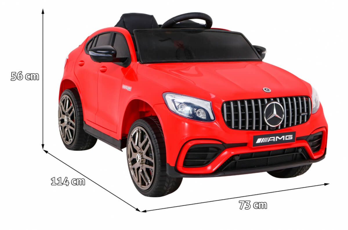 Masinuta Electrica Mercedes AMG GLC63s 4x4 Rosu - imagine 2