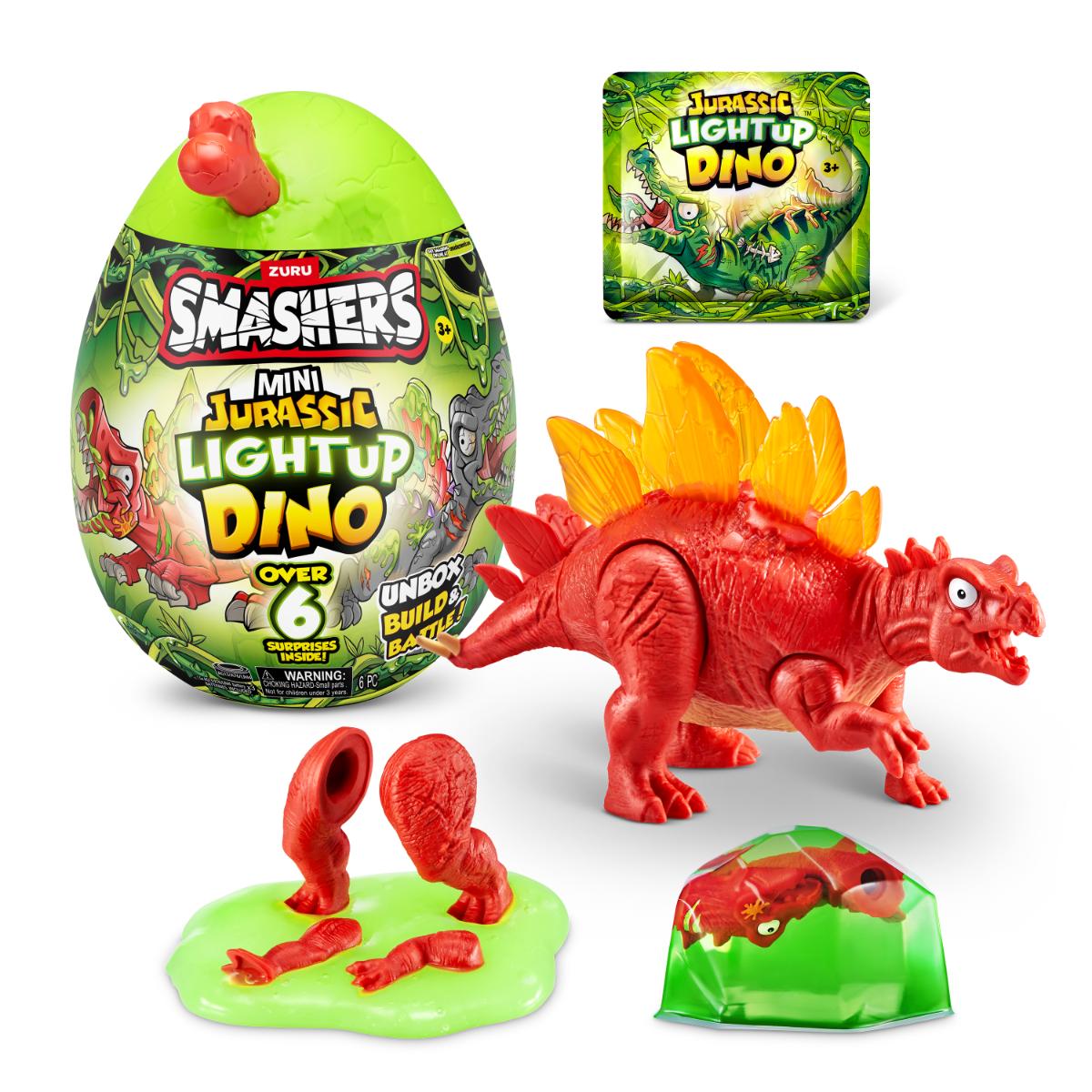 Smashers Dino Jurassic Light-Up Ou Surpriză