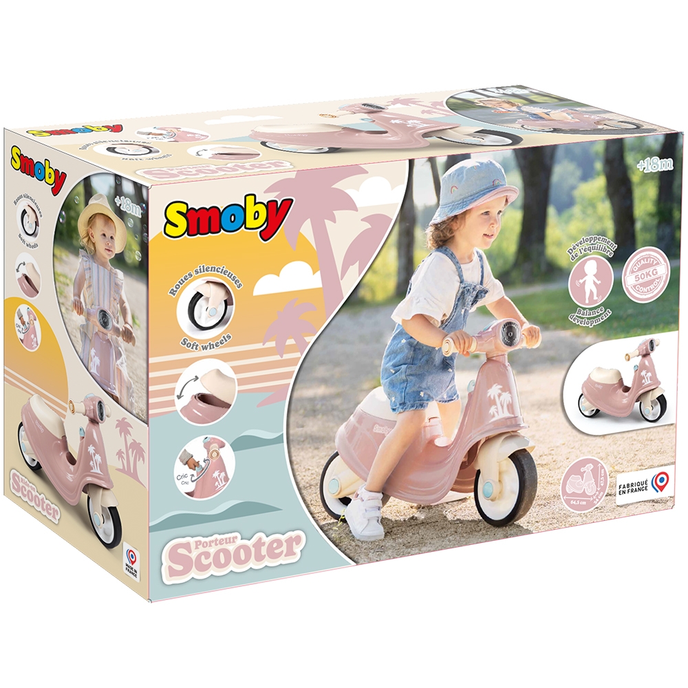 Scuter Smoby Roz fără Pedale, cu Cheie de Pornire - imagine 7