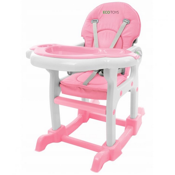 Scaun de Masa 3 în 1 Ecotoys HC-223 Roz - imagine 4