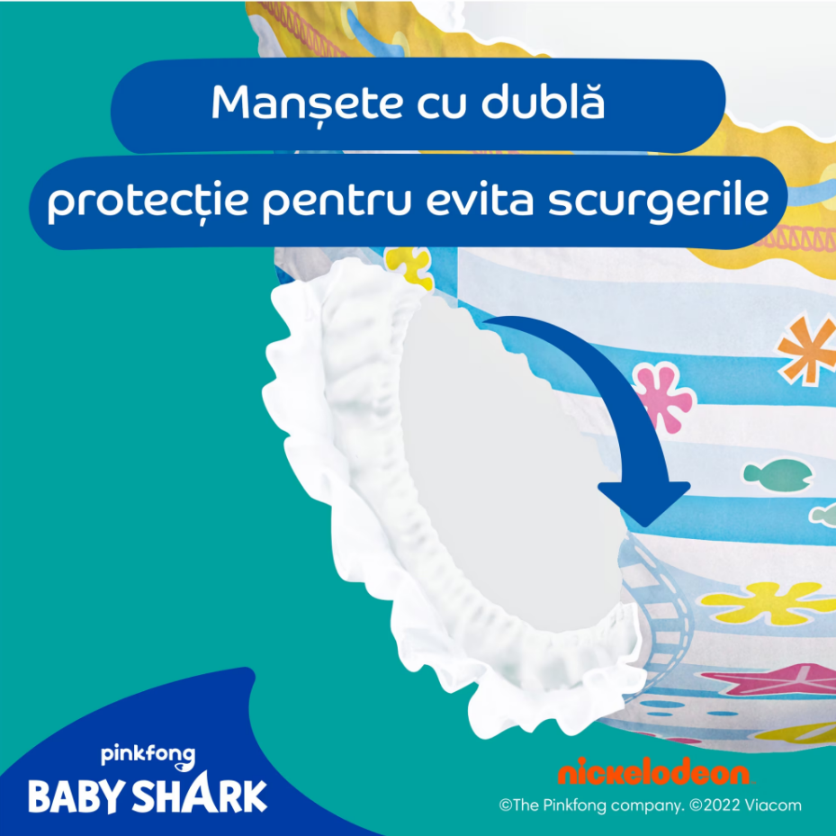 Pampers Splashers Baby Shark Scutece Inot