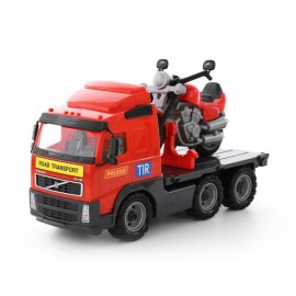 Camion Volvo FH12 cu Motocicleta Polesie