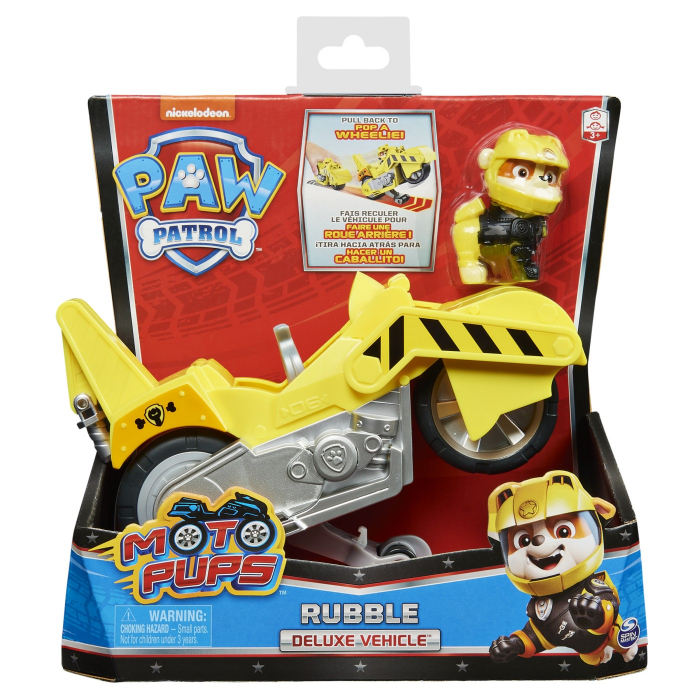 Moto Pups Rubble și Motocicleta Deluxe Patrula Cățelușilor