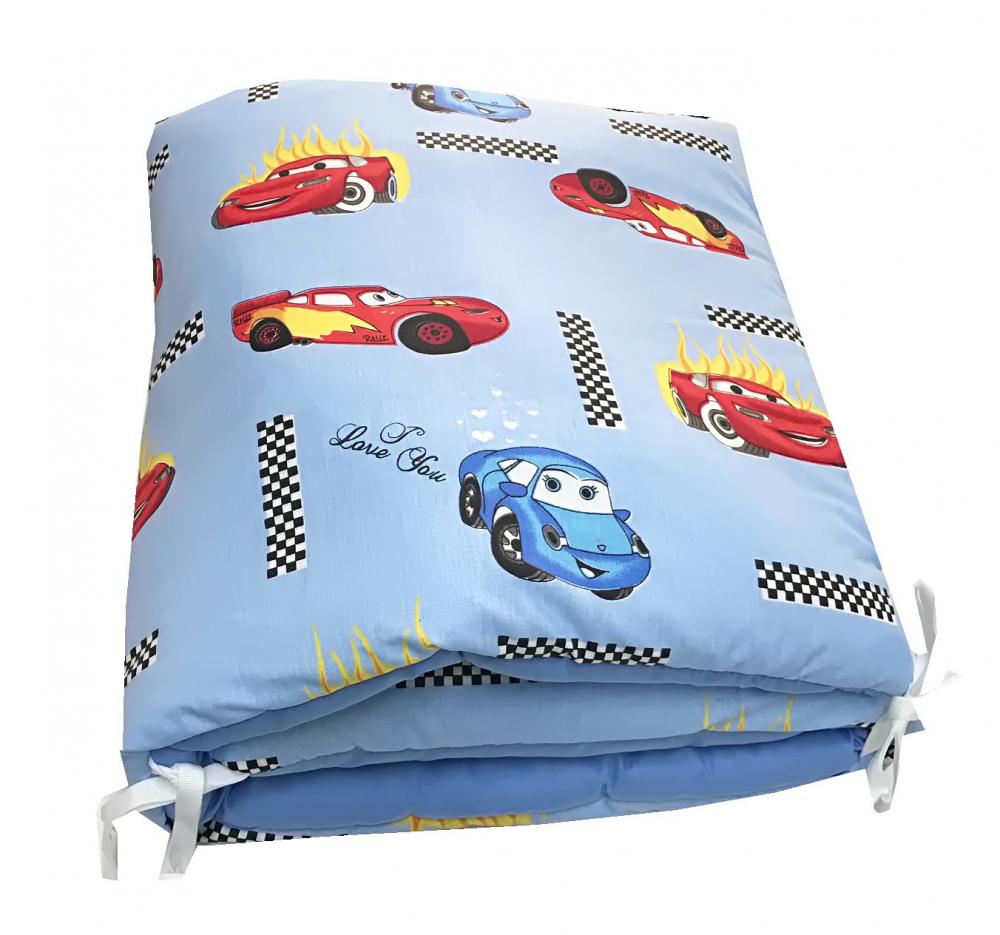 Set Aparatori Pufoase DeLuxe Cars, Pat 120x60 cm