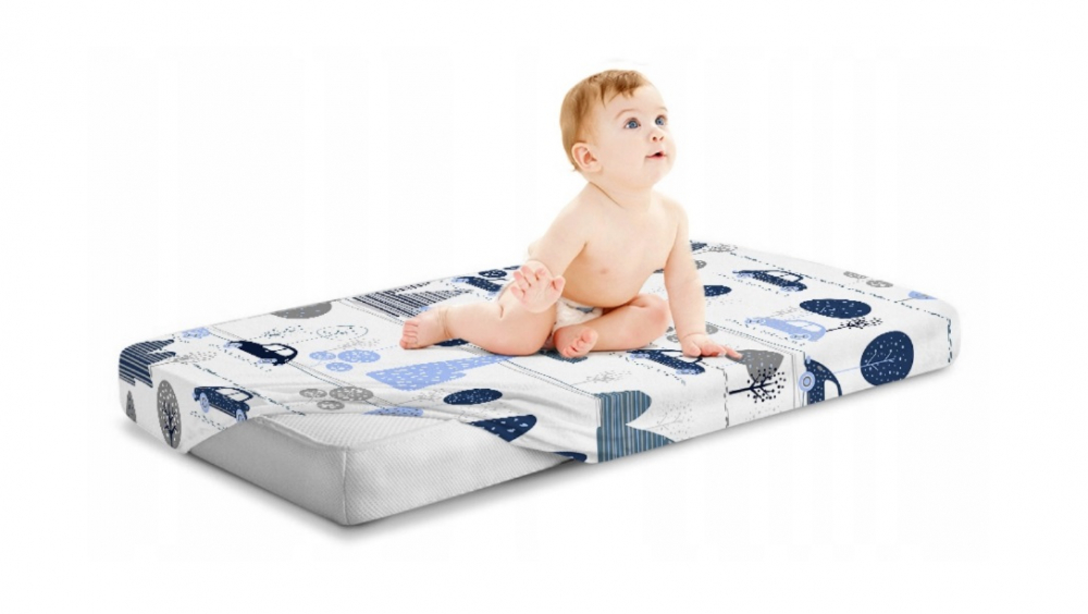 BabyMam Cearceaf Cars 100% Bumbac 160x80 - imagine 3