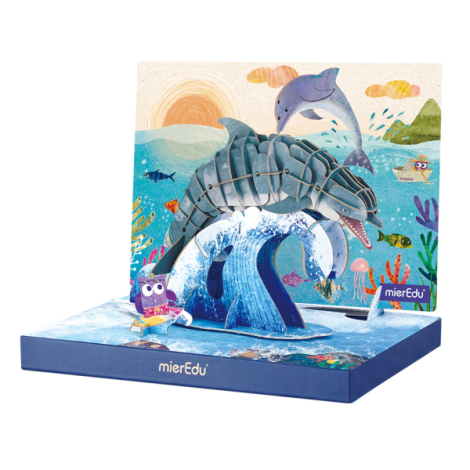 Puzzle 3D ECO Delfin Mieredu | Educativ - imagine 2