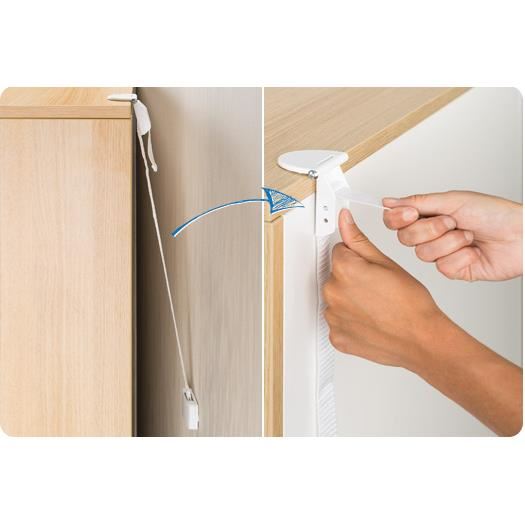 Set Fixare Anti-Inclinare Mobilier Reer 73020 - imagine 3