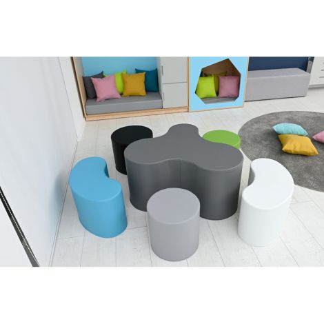 Set Masa si Scaune Puf Moje Bambino | Gradinita - imagine 12