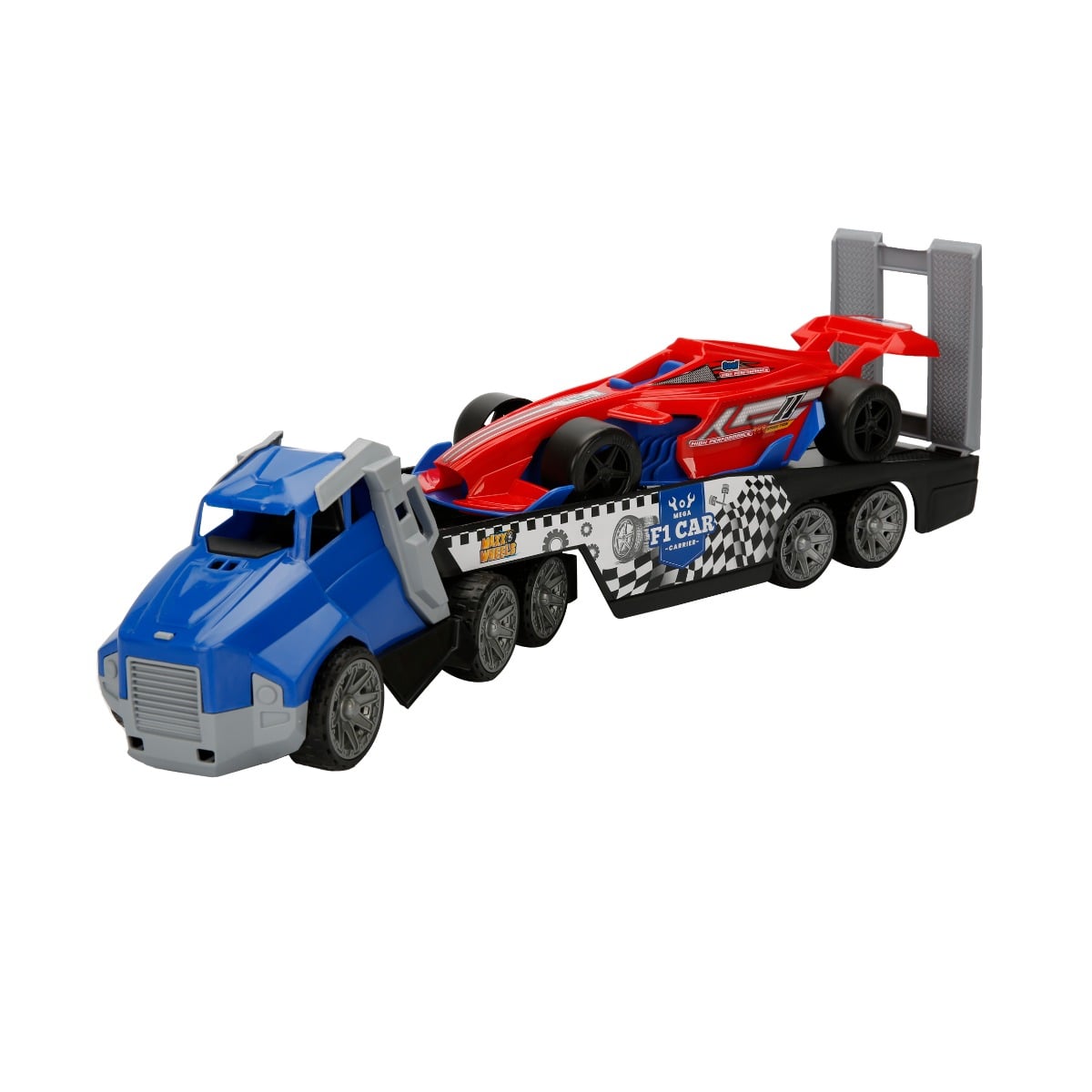 Set Transportor și Mașină Curse Maxx Wheels