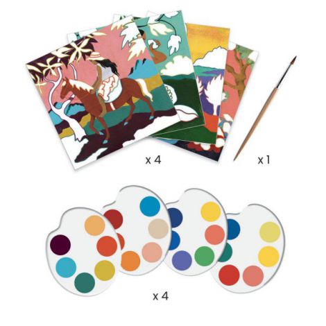 Djeco Inspired Polynesia Kit Pictură Artist - imagine 3