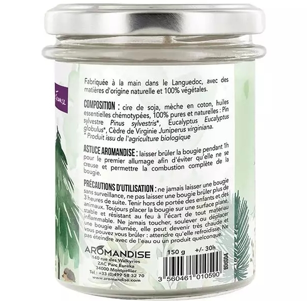 Lumanare Aromandise Plimbare in Padure, 150g - imagine 3
