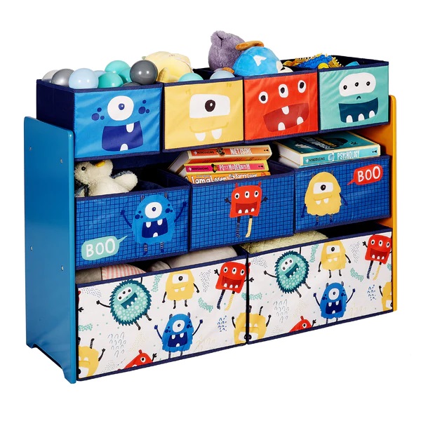 Organizator Ginger Home Monster, 9 cutii lemn - imagine 4