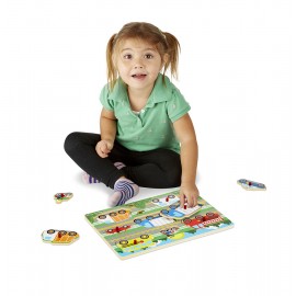 Puzzle Lemn Vehicule Melissa & Doug - imagine 3