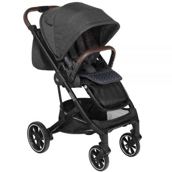 Carucior 2 in 1 Skiddou Moss Onyx, Negru, Compact - imagine 3