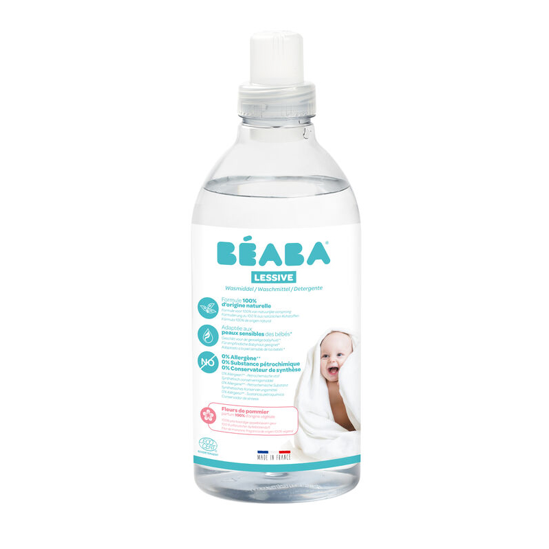 Detergent Lichid Beaba Flori de Măr 1L - Ecocert - imagine 3