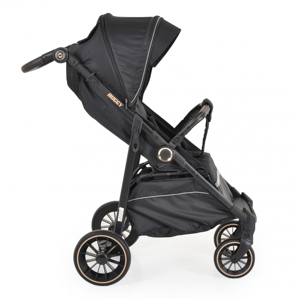 Moni Buggy Black - Carucior aluminiu reglabil 0-22kg - imagine 9