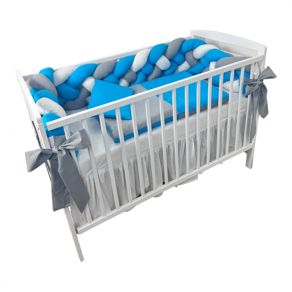 Set Lenjerie Pat Bebe Deseda, cu Aparatoare, 4 piese