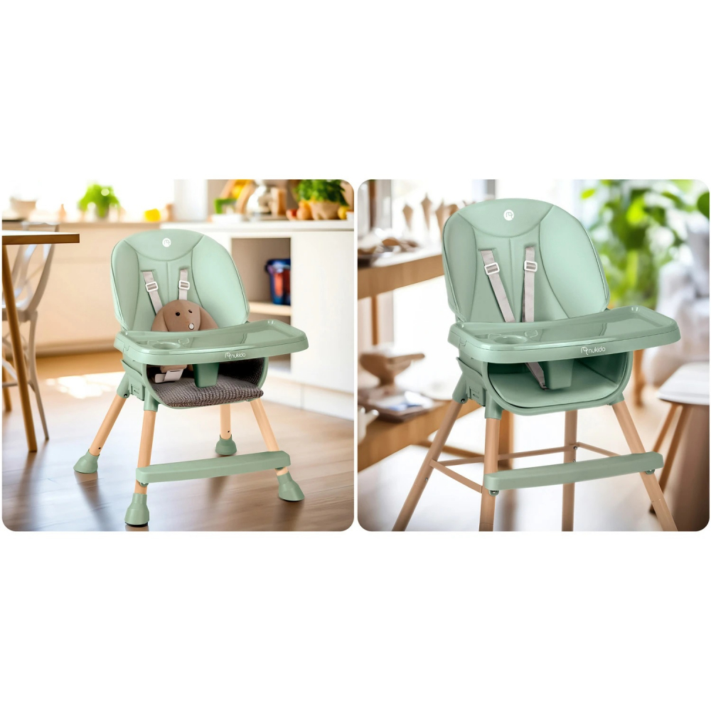 Scaun masa 3in1 Nukido Verde multifuncțional - imagine 11