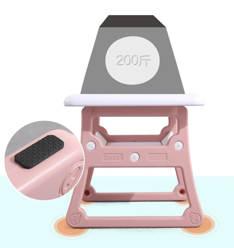 Masuta de studiu cu scaunel Nichiduta School Pink - imagine 3