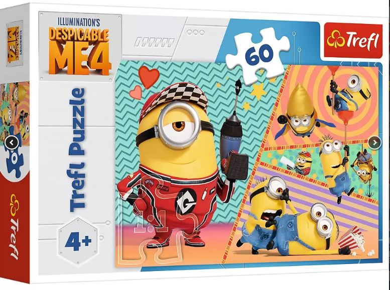 Puzzle Trefl 60 Minionii Fericiți - Educativ