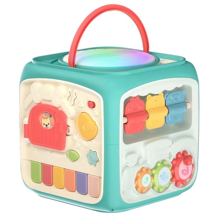 Cub Interactiv 6 in 1 Krista, Verde, Toba Muzicala