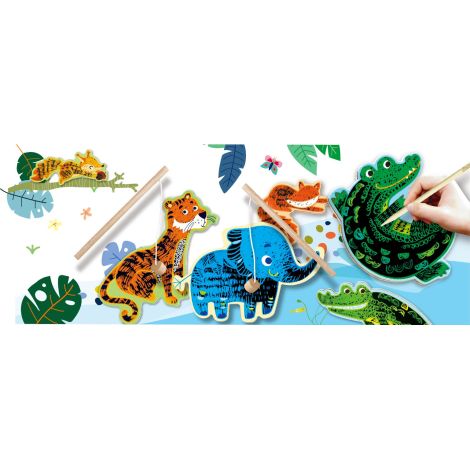 Avenir Joc Pescuit 2in1 Animale Jungla - imagine 2