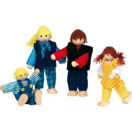 Păpuși din Lemn Familia Tânăra Goki | Teatru Educativ