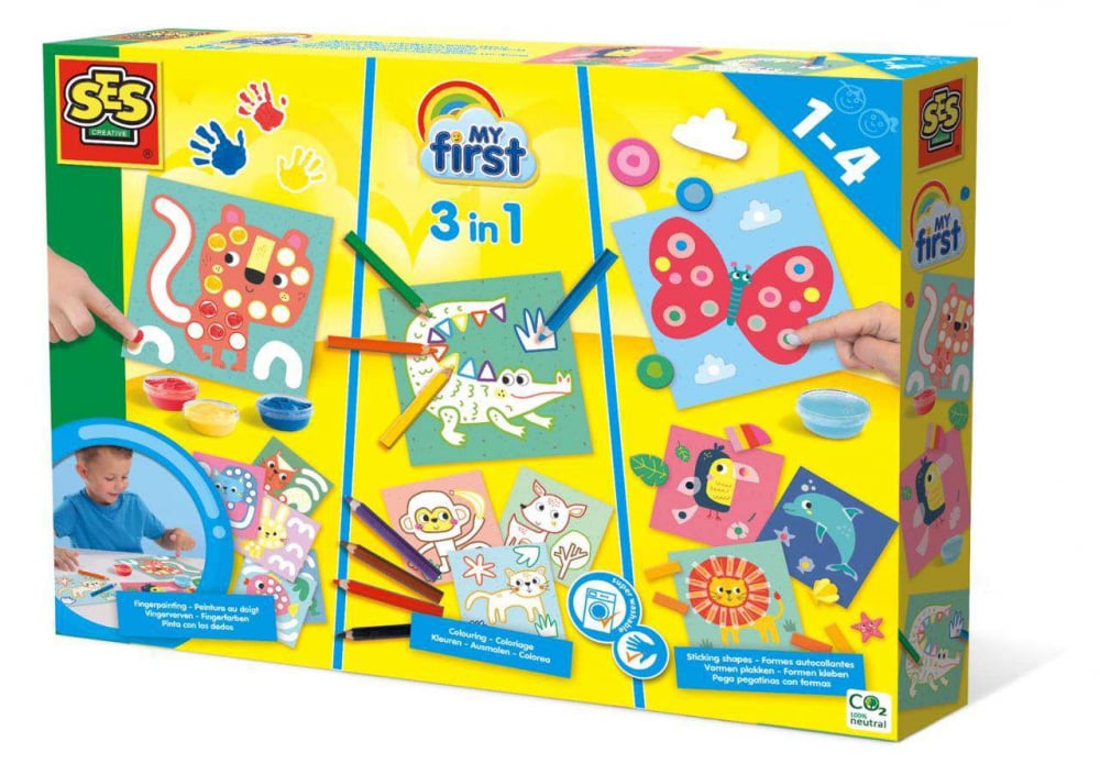 Set 3-in-1 Creative Ses Creative | Colorat, Pictat
