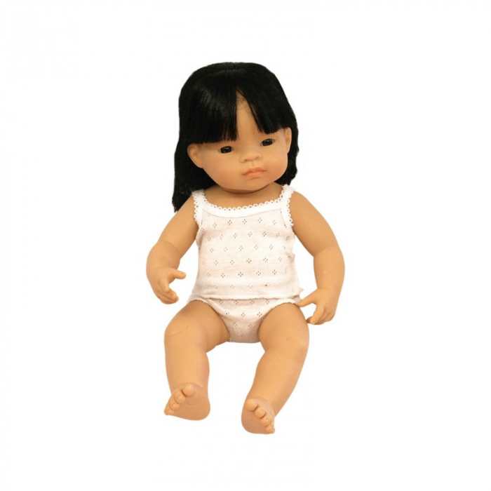 Păpușă Fetiță Asiatică Miniland, 38 cm