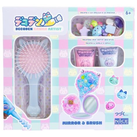 Kit Creativ Decoden Nice - Oglindă și Perie Kawaii