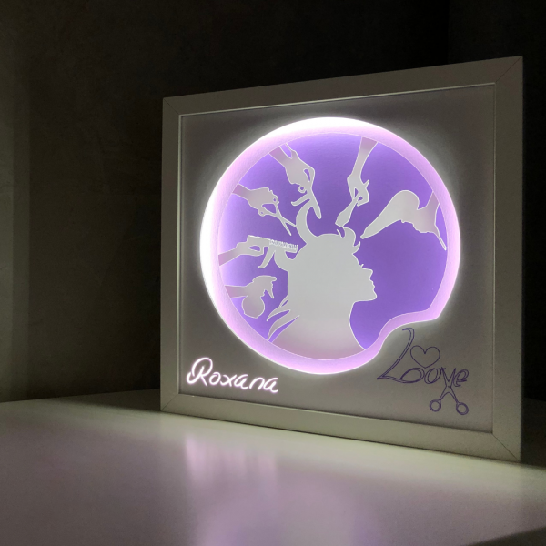 Tablou Luminos Hairstilist Noor | Deco - imagine 5