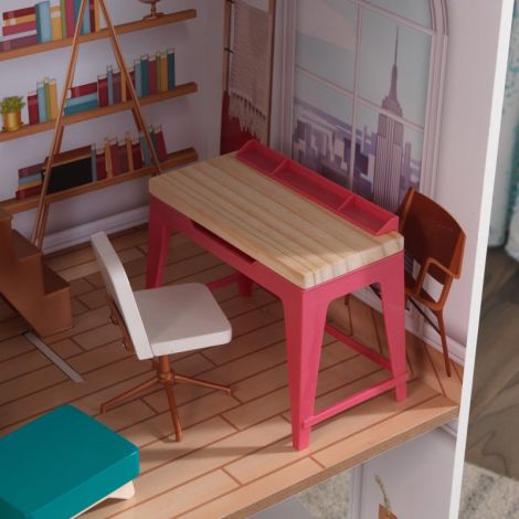 Căsuță Păpuși Rowan Kidkraft cu Mobilier - imagine 10