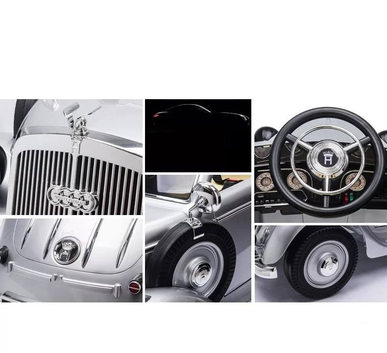 Masina Electrica RC Audi Horch 12V Argintiu - imagine 7