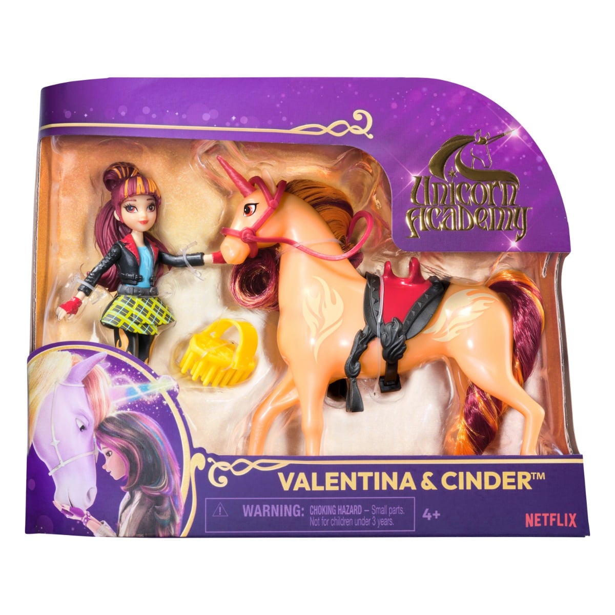 Set Păpușă Valentina și Unicorn Cinder | Unicorn Academy