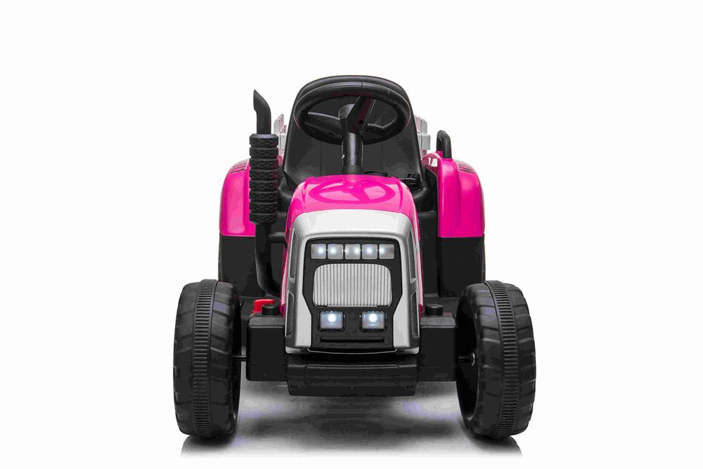 Tractor Electric 12V Nichiduta Farmer Pink cu Remorcă - imagine 2