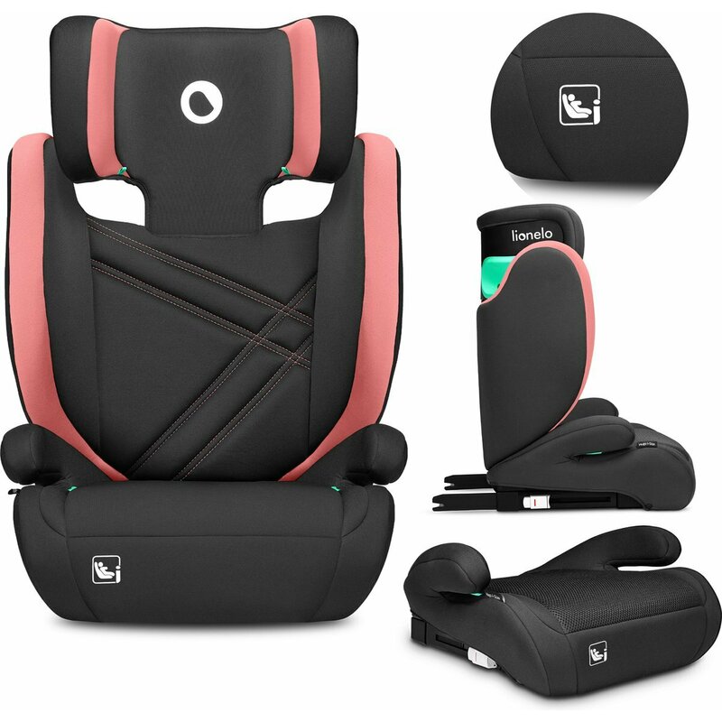 Scaun Auto Lionelo Hugo i-Size Pink 4-12 ani