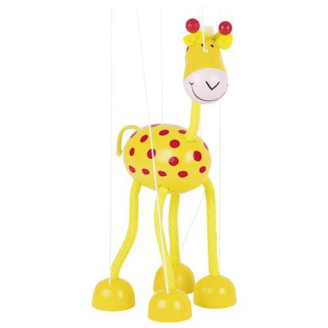 Marioneta Girafa Goki - Jucărie Lemn 3 ani+ - imagine 2