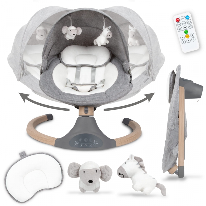 Leagan Electric 2 in 1 Kidwell Luxi Wooden Dark - imagine 7
