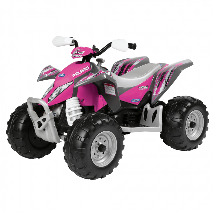 ATV Peg Perego Polaris Outlaw Pink Power 12V
