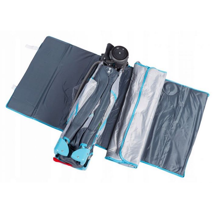 Patut pliant Ecotoys 625A cu functie leganare - imagine 7