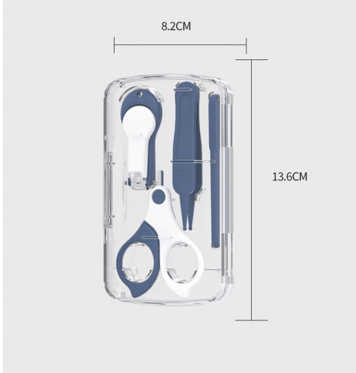 Set Manichiura 4 Piese Little Mom Care Albastru - imagine 3