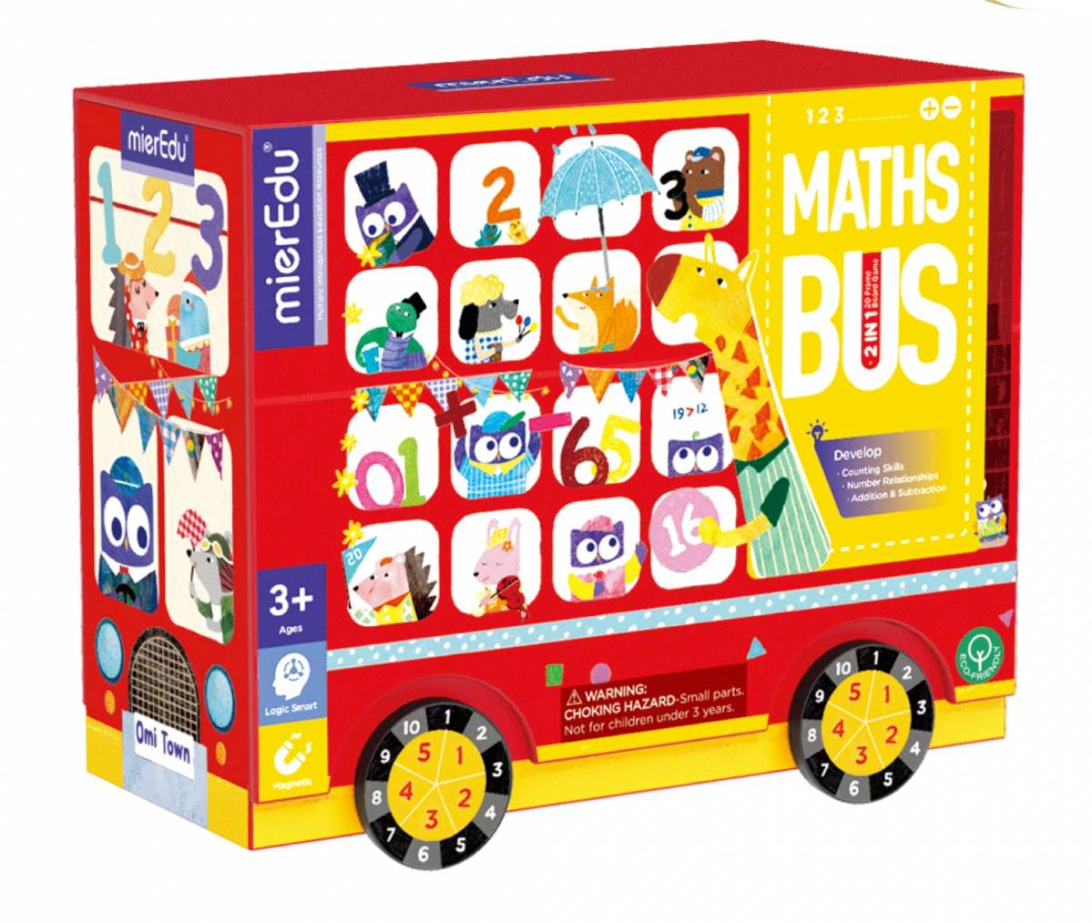 Joc educativ 2 in 1 mierEdu Autobuzul Matematic