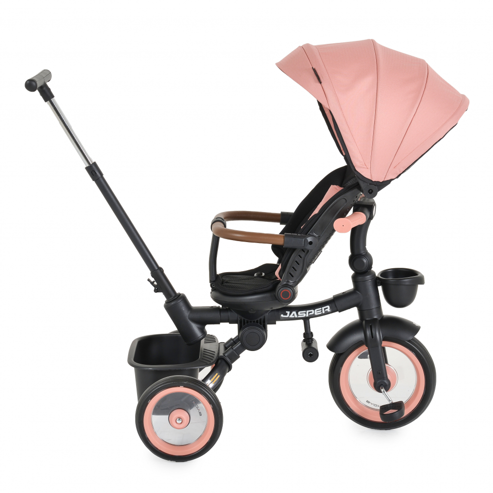 Tricicleta Byox Jasper Pink cu Maner Parental - imagine 3