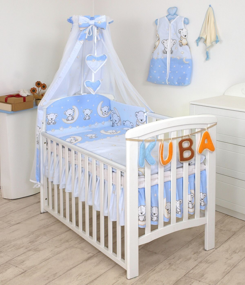 Set Lenjerie Pat Bebelusi Amy, Protectie Laterala, 120x60cm - imagine 2