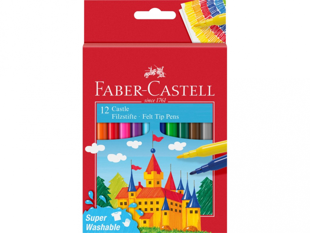 Carioca Faber-Castell 12 Culori Superlavabile