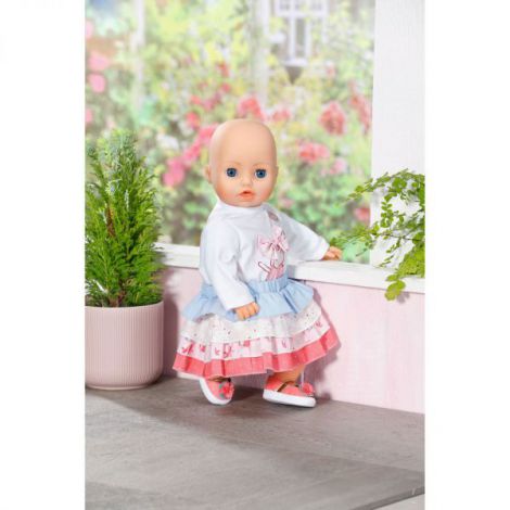 Baby Annabell Fustă Bluză Zapf 43cm - imagine 2