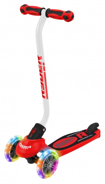Trotineta Saica Ryder Neo LED Rosu-Negru