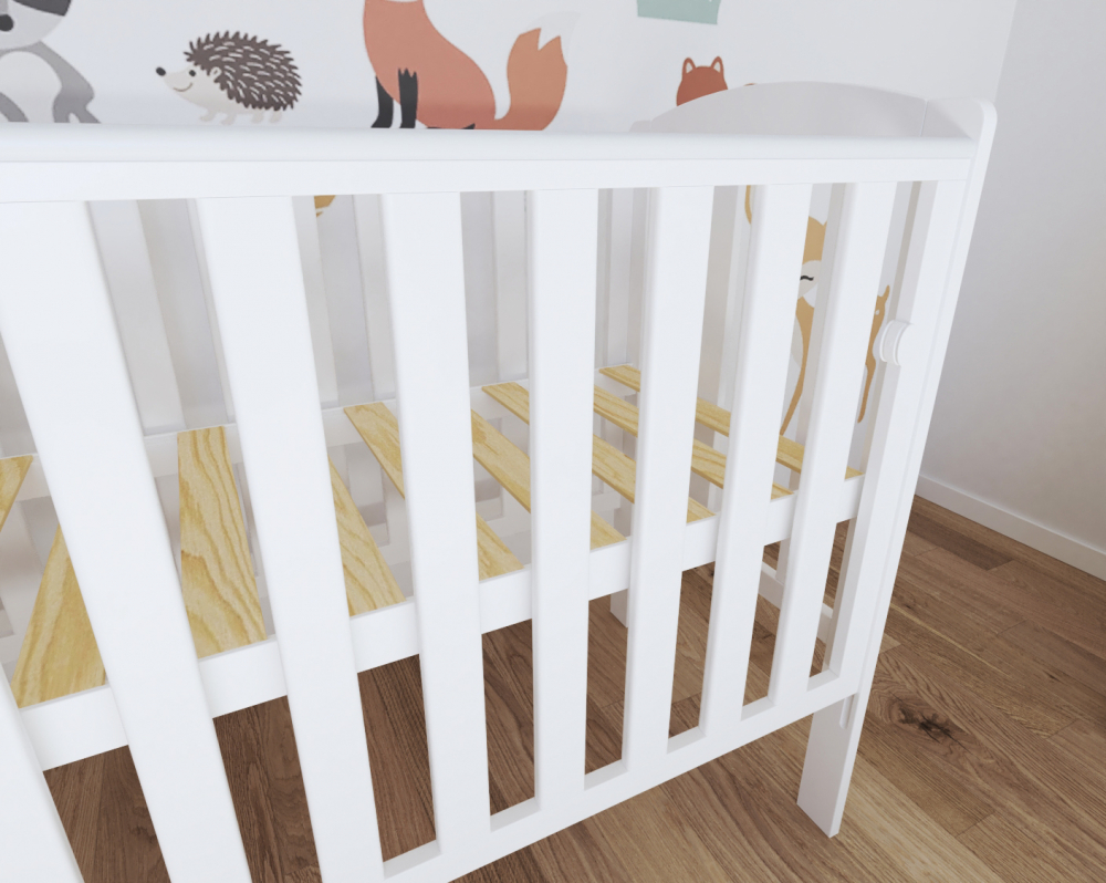 Patut Tobi White Nichiduta 100x50 cm cu Laterala Culisanta - imagine 3