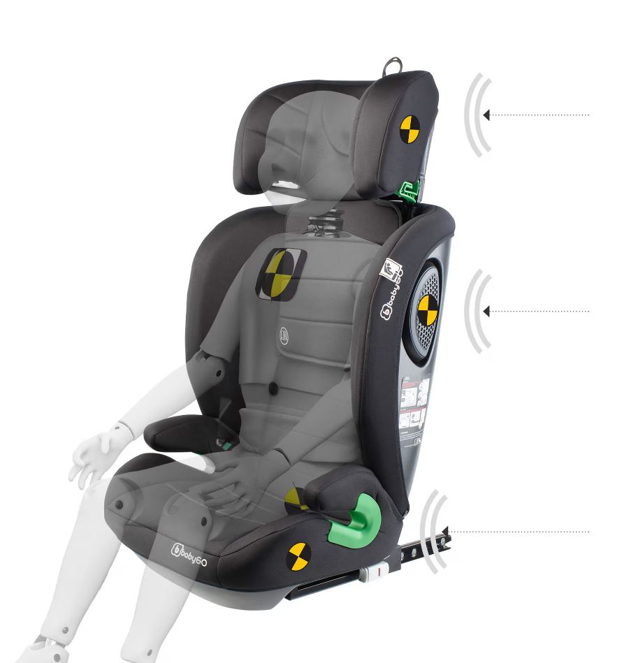 BabyGo SafeChild2 Scaun Auto Negru R129 - imagine 9