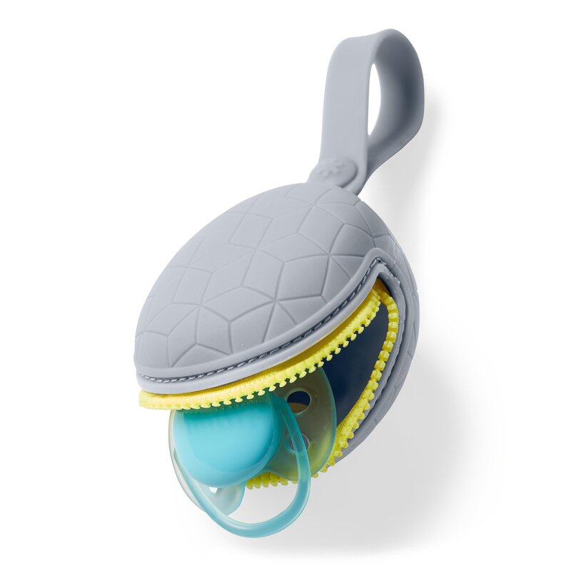 Suport Suzetă Skip Hop Grab&Go Silicon Gri